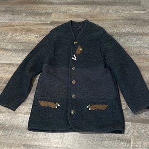Vintage Germany Original Distler 100% Pure New Wool Coat / Jacket